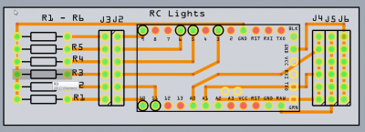 rc lights pcb